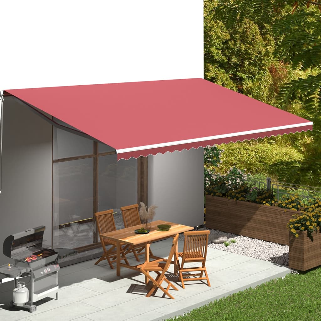 Awning Replacement Fabric Burgundy Red 6x3 m Polyester