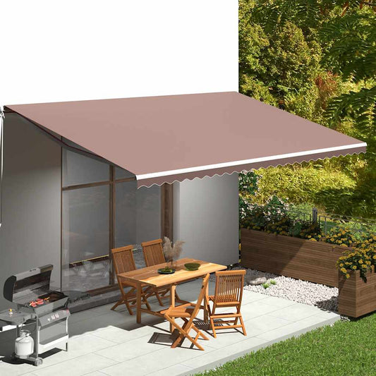 Awning Replacement Fabric Brown 600x350 cm Polyester