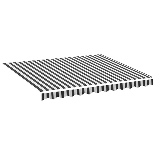 Awning Replacement Fabric Anthracite and White 300x250 cm Polyester