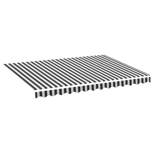 Awning Replacement Fabric Anthracite and White 350x250 cm Polyester