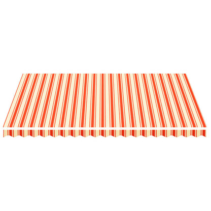 Replacement Fabric for Awning Yellow and Orange 4.5x3.5 m