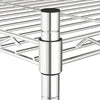 3-Tier Storage Rack with Wheels 60x35x81 cm Chrome 150 kg