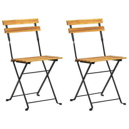 Garden Chair | Set of 2 | Brown and Black