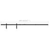 Mini Sliding Cabinet Door Kit Carbon Steel 200 cm