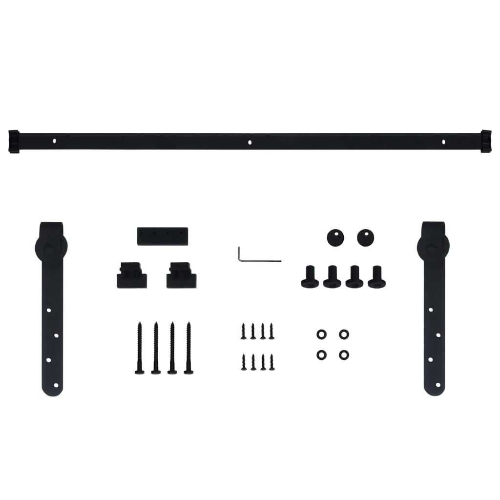Mini Sliding Cabinet Door Kit Carbon Steel 152 cm