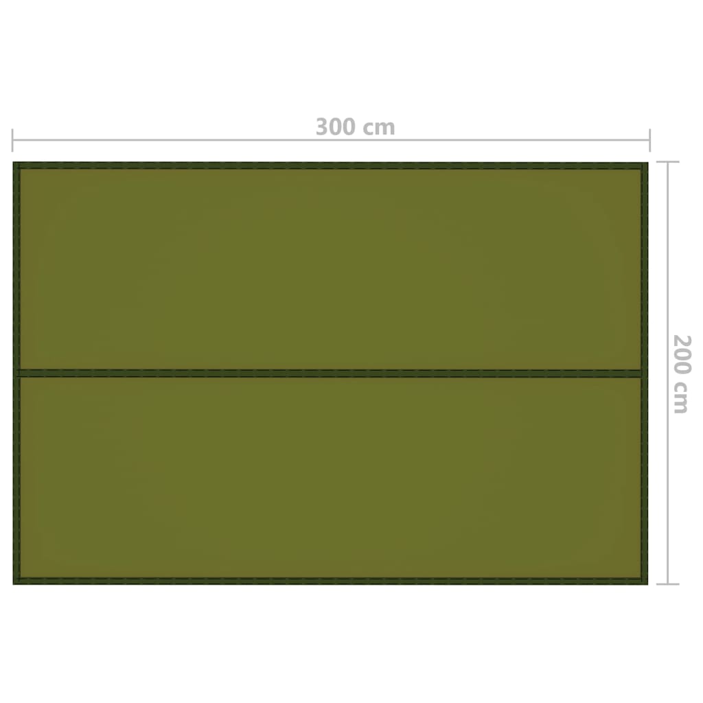 Outdoor Tarp 3x2 m Green