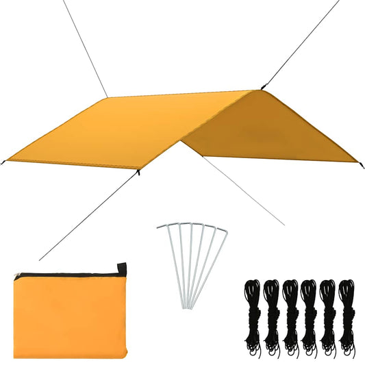 Outdoor Tarp 4x4 m Yellow