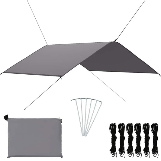 Outdoor Tarp 4x4 m Grey