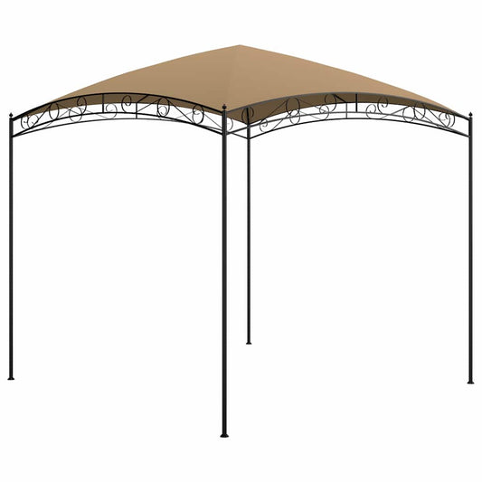 Gazebo | Taupe | Steel | 3x3x2.65 metres | Durable | Gazebo | Square