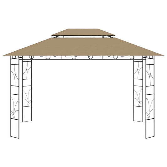 Gazebo | Taupe | Steel, fabric (100% polyester) with PA coating