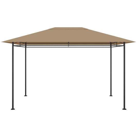 Gazebo 384x281x270 cm Taupe 180 g/m²