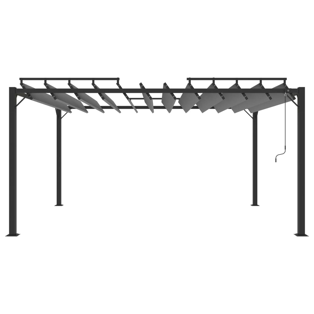 Gazebos 9.84 x 13.12 ft Anthracite Fabric and Aluminium