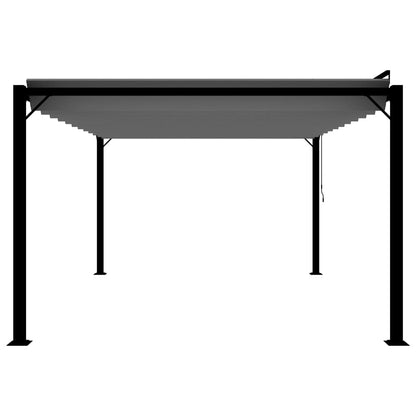 Gazebos 9.84 x 13.12 ft Anthracite Fabric and Aluminium