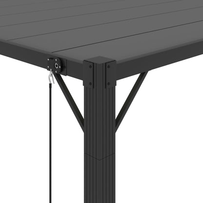 Gazebos 9.84 x 13.12 ft Anthracite Fabric and Aluminium