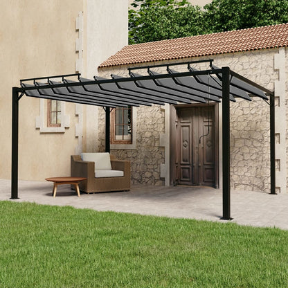 Gazebos 9.84 x 13.12 ft Anthracite Fabric and Aluminium