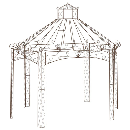 Garden Pavilion | Antique brown | Wrought Iron | Large