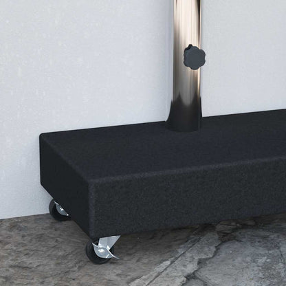 Umbrella Base | Black | Granite, Stainless Steel | Heavy Weight Endurance