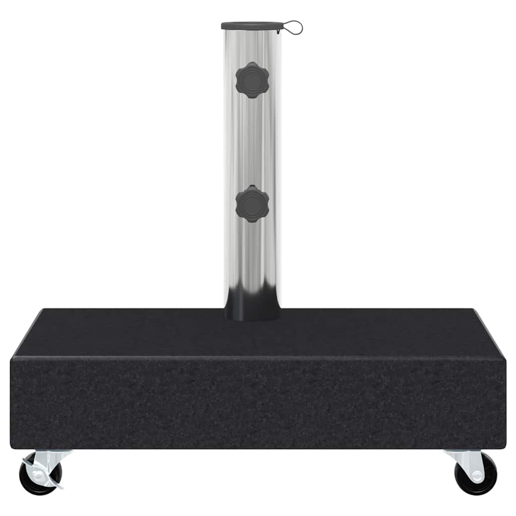 Umbrella Base | Black | Granite, Stainless Steel | Heavy Weight Endurance