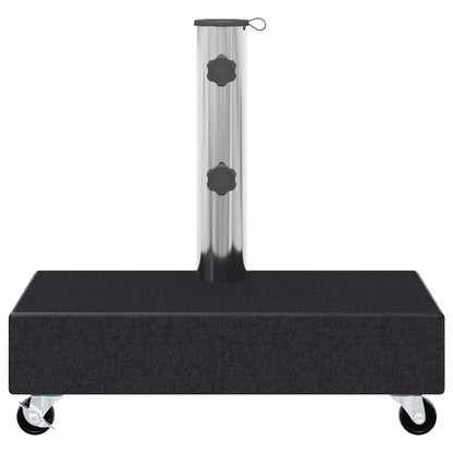 Umbrella Base | Black | Granite, Stainless Steel | Heavy Weight Endurance