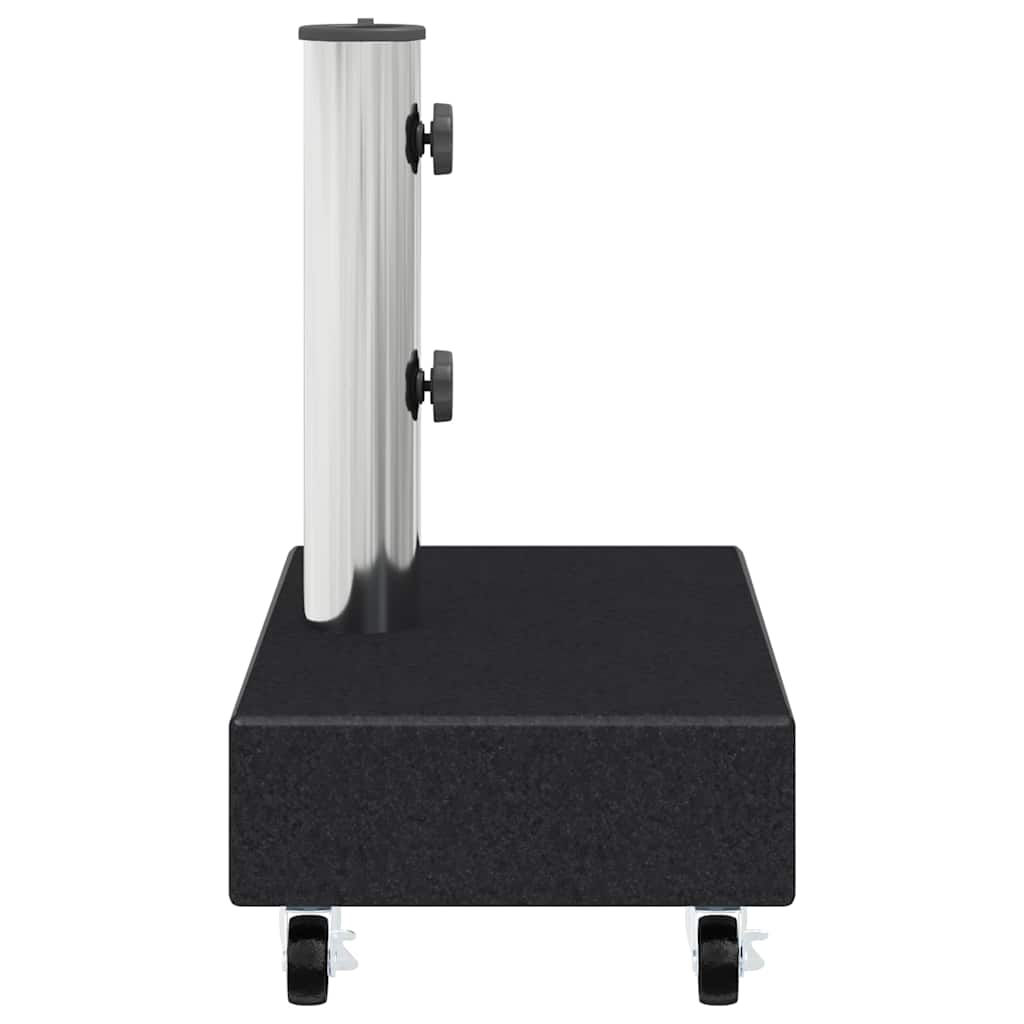Umbrella Base | Black | Granite, Stainless Steel | Heavy Weight Endurance