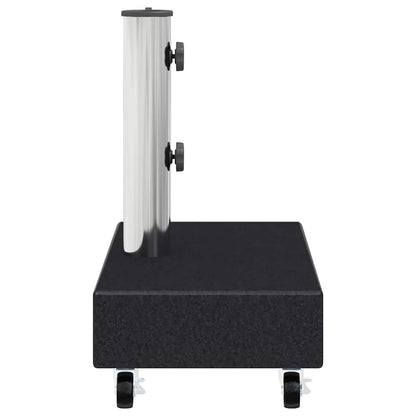 Umbrella Base | Black | Granite, Stainless Steel | Heavy Weight Endurance
