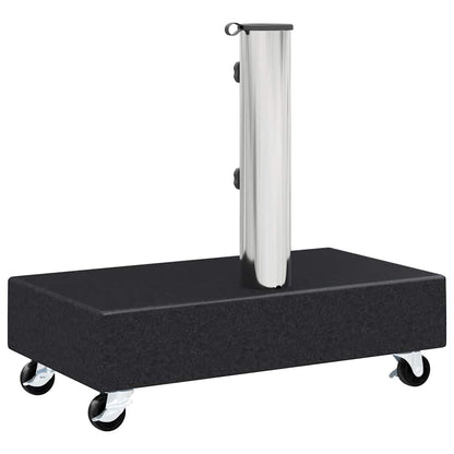 Umbrella Base | Black | Granite, Stainless Steel | Heavy Weight Endurance