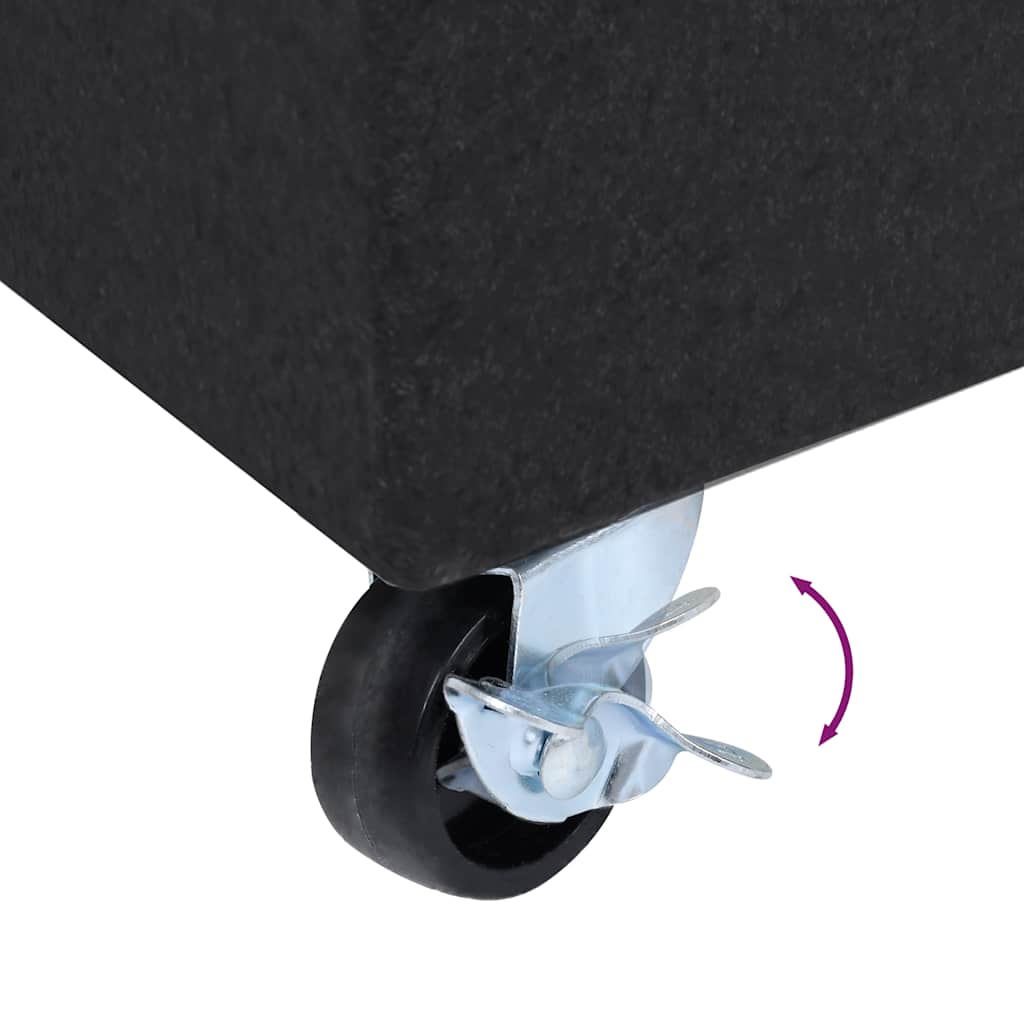 Umbrella Base | Black | Granite, Stainless Steel | Heavy Weight Endurance