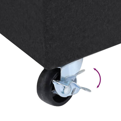 Umbrella Base | Black | Granite, Stainless Steel | Heavy Weight Endurance