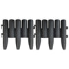 Lawn Edgings 36 pcs Anthracite 32.8' PP