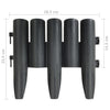 Lawn Edgings 36 pcs Anthracite 32.8' PP