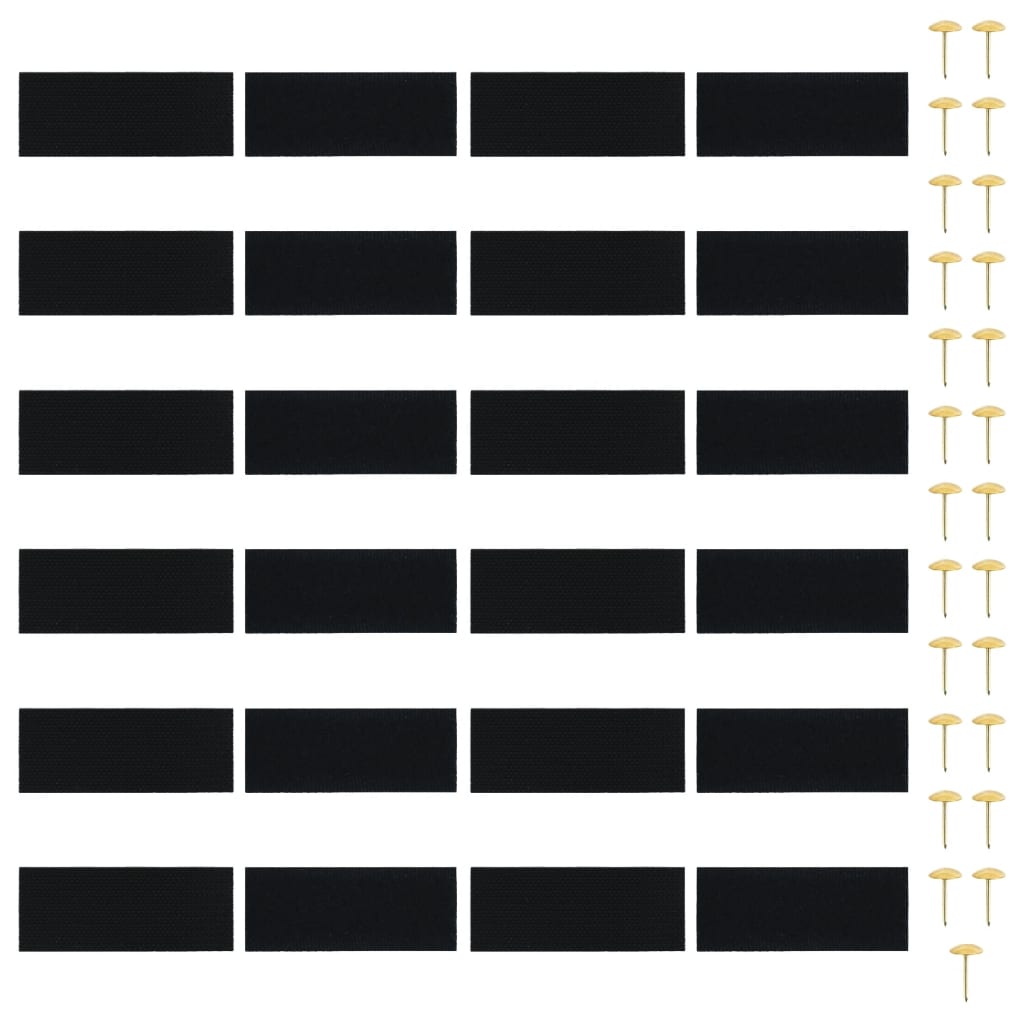 Insect Door Curtains 2 pcs with Magnet Blocks Black 86.6x39.4"