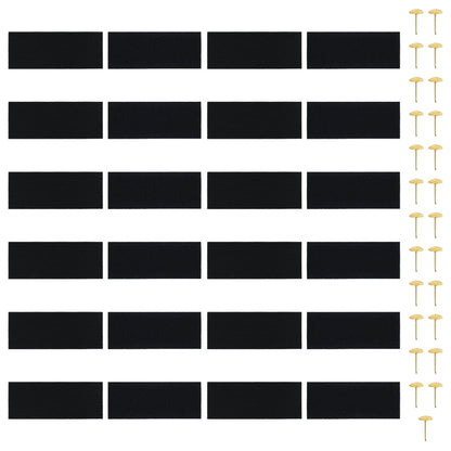 Insect Door Curtains 2 pcs with Magnet Blocks Black 86.6x39.4"