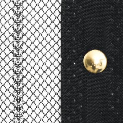 Insect Door Curtains 2 pcs with Magnet Blocks Black 86.6x39.4"