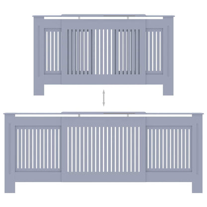MDF Radiator Cover Grey 205 cm