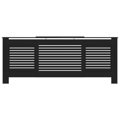 MDF Radiator Cover Black 205 cm
