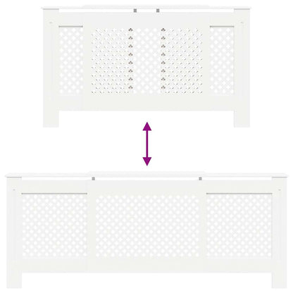 MDF Radiator Cover White 205 cm