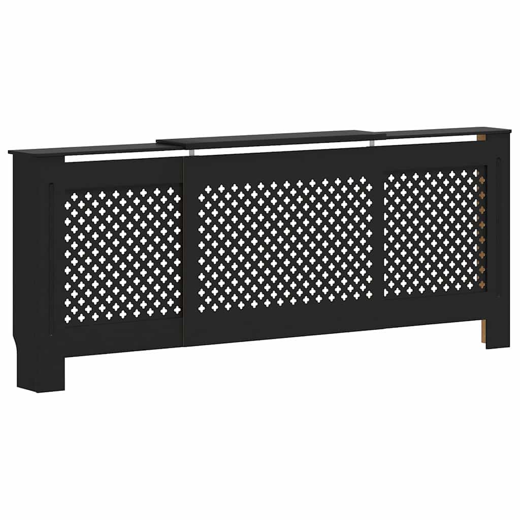 MDF Radiator Cover Black 205 cm