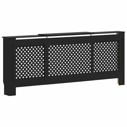 MDF Radiator Cover Black 205 cm