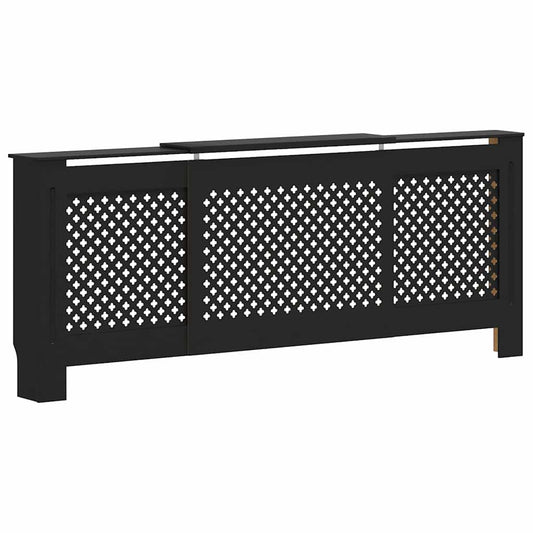 MDF Radiator Cover Black 205 cm