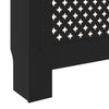 MDF Radiator Cover Black 205 cm