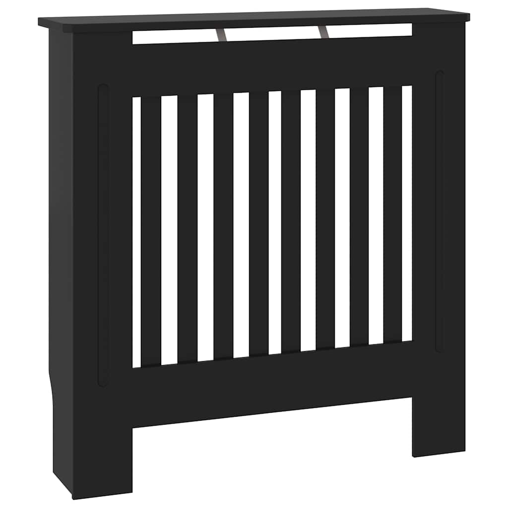 Engineered Wood Radiator Cover Black 78 cm