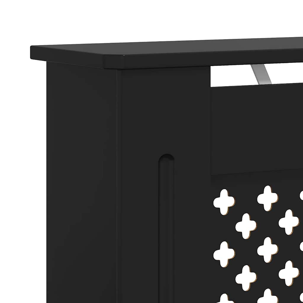 MDF Radiator Cover Black 78 cm
