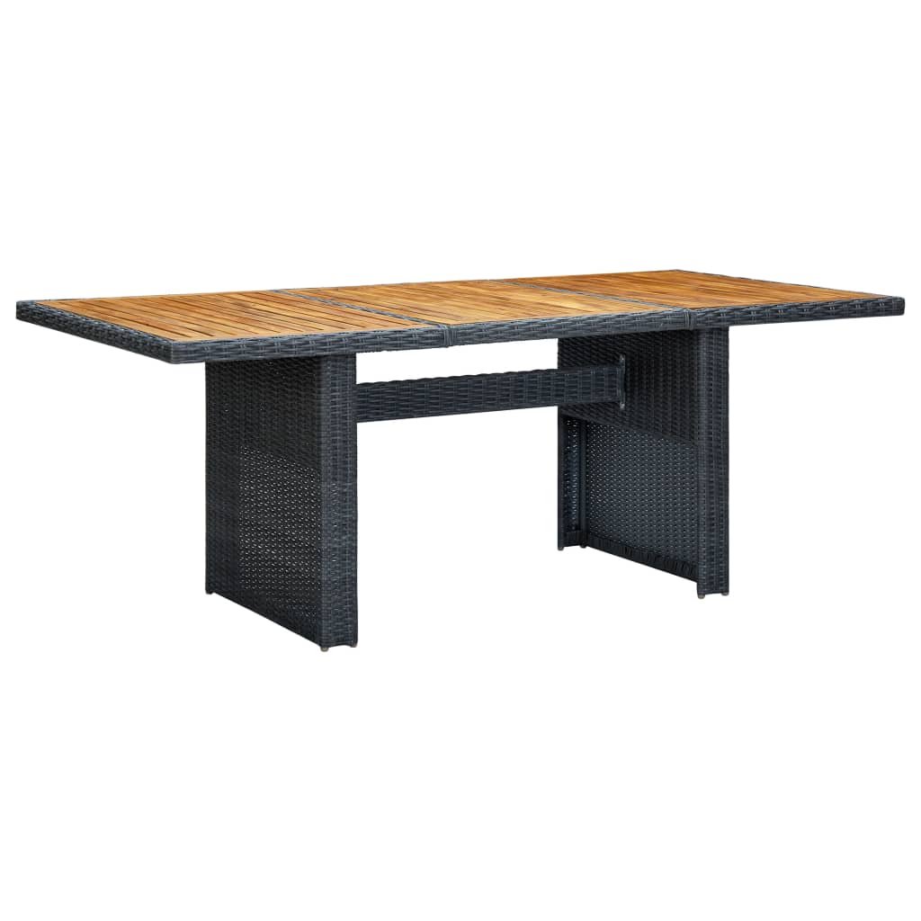 Garden Table Dark grey and brown