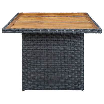 Garden Table Dark grey and brown