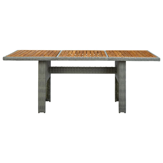 Garden Table | Light grey and brown