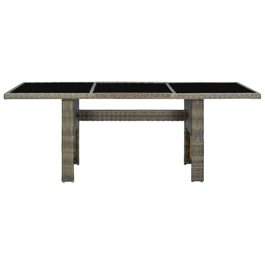 Garden Table Brown and Black