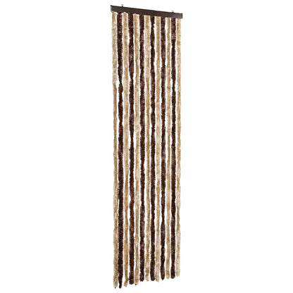 Insect Curtain Beige and Light Brown 56x200 cm Chenille