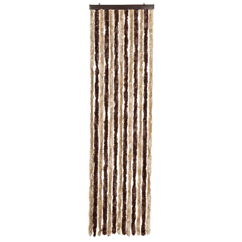 Insect Curtain Beige and Light Brown 56x200 cm Chenille