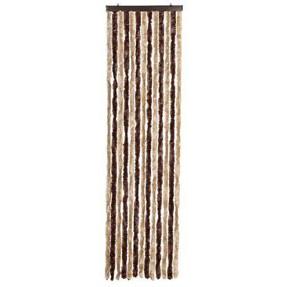 Insect Curtain Beige and Light Brown 56x200 cm Chenille