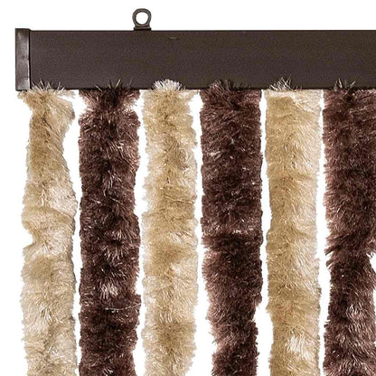 Insect Curtain Beige and Light Brown 56x200 cm Chenille